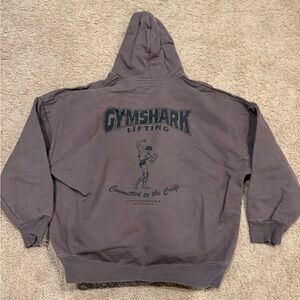 Gymshark Charcoal Hoodie with Graphic Print